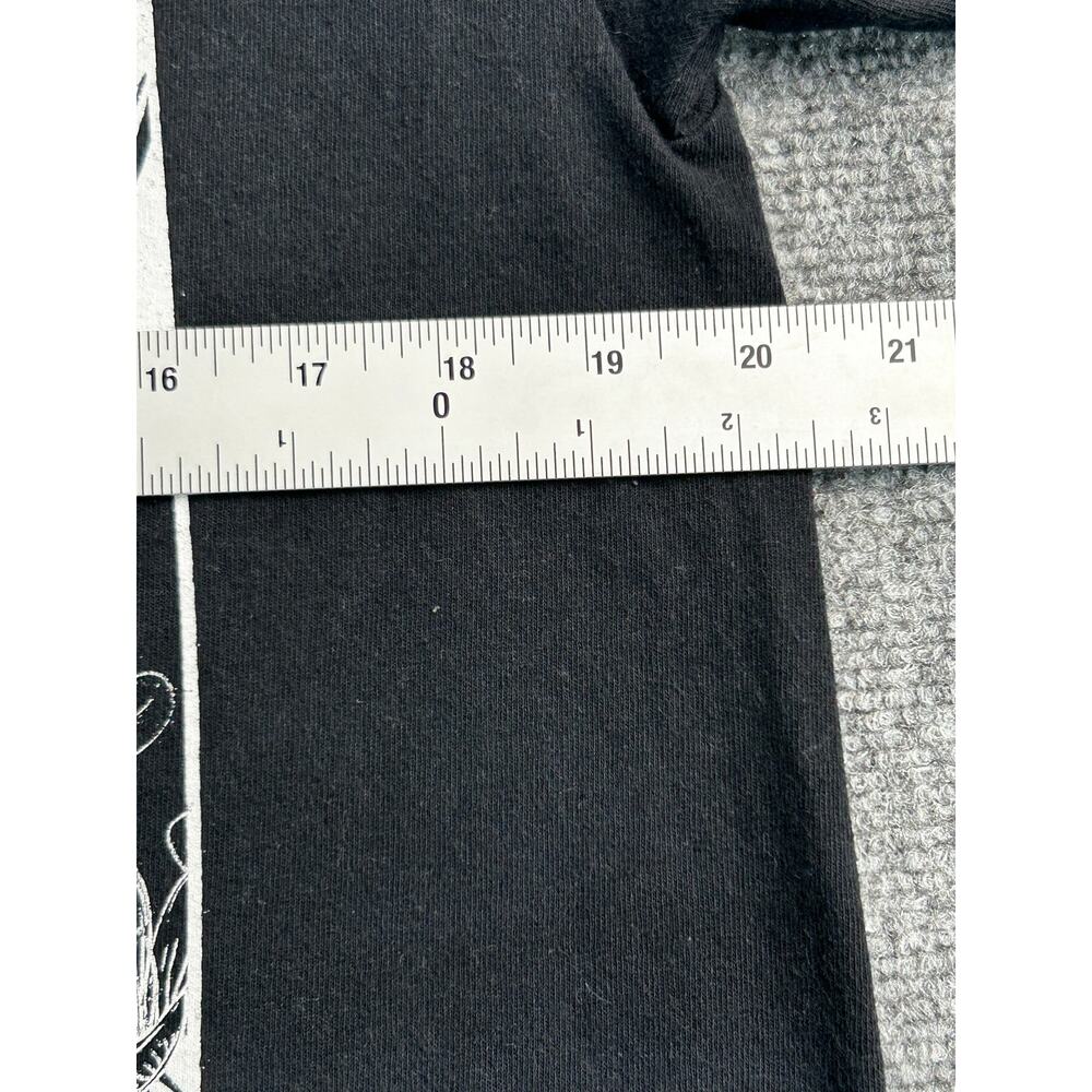 Anime Anti Social Graphic T-Shirt Men's Large Black Manga Streetwear Tee - Picture 8 of 8